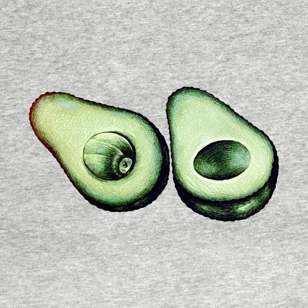 Avocado Art by MosaicTs1